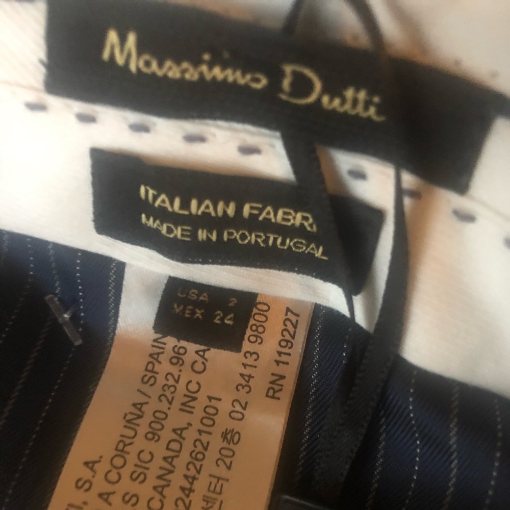 Massimo Dutti Navy business casual / Suit Pants
